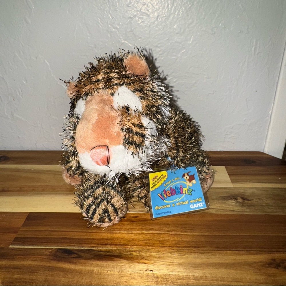 Webkinz Ganz Retired Tiger (HM032) Stuffed Animal With New Unused Sealed Code